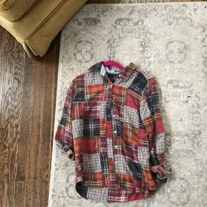 Multi colored flannel